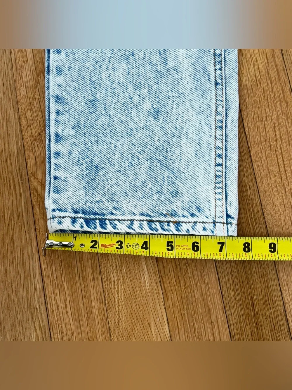 Vintage 1990 Levis 505 Acid Wash Jeans 33x32 Made In USA Regular Straight Fit